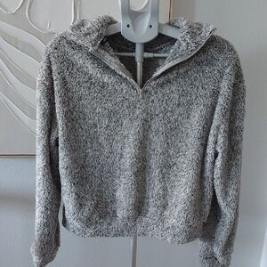 Cozy Gray Fleece Pullover